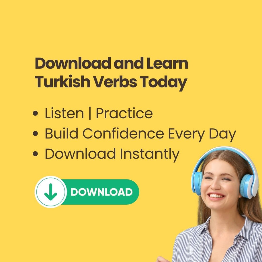 Turkish Verb Conjugation 1 A1 (Present Tense) – 50 Essential Turkish Verbs Listening Practice Audiobook