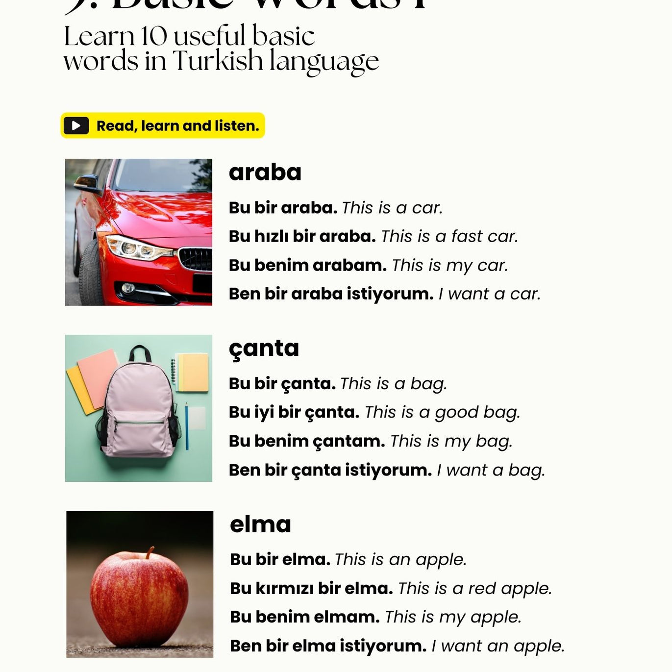 Turkish Starter Crash Course