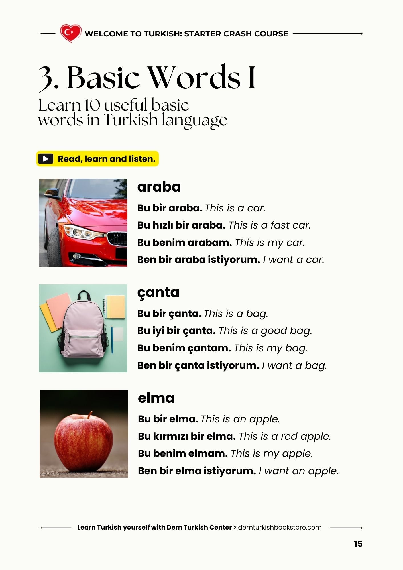 Turkish Starter Crash Course