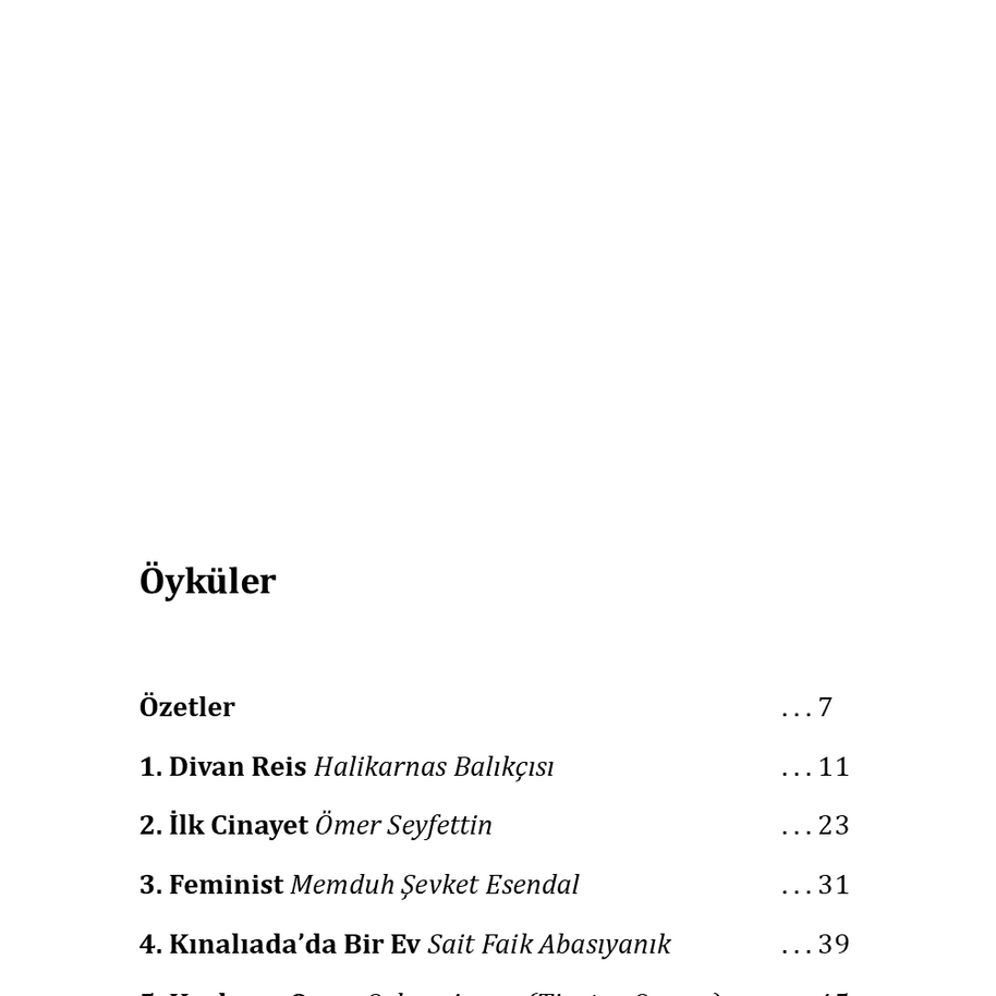 Turkish Short Stories 1 PI