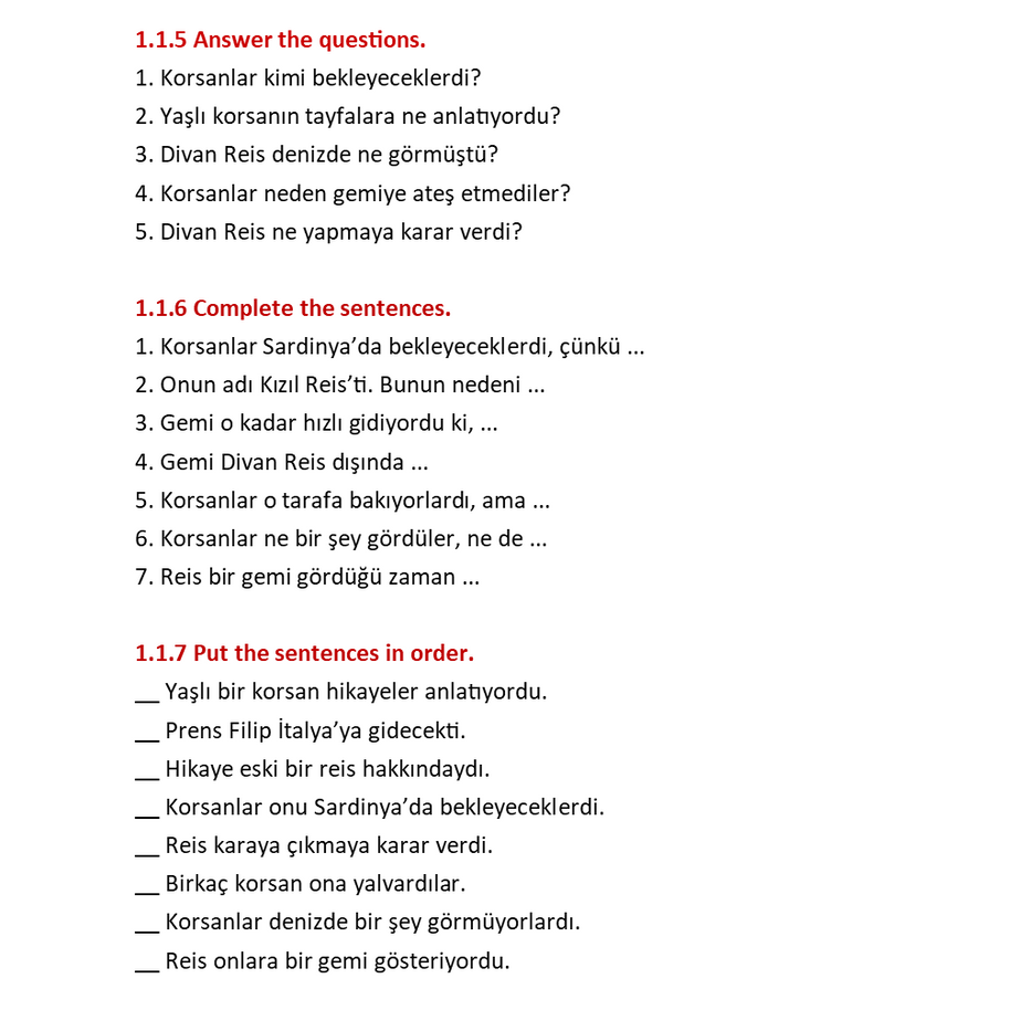 Turkish Short Stories 1 PI