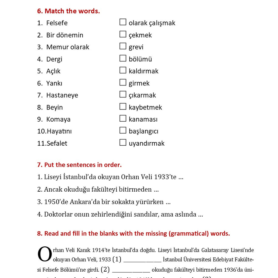 Turkish Biographies 3 B1